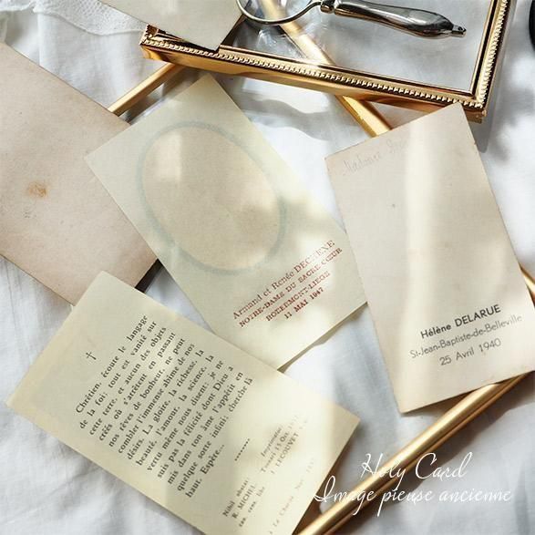 フランス蚤の市買付け 5枚セット】 1930-50年代 教会 ホーリーカード