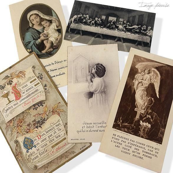 フランスの古い聖書&プレート&ポストカード フランスの古い聖書&プレート&ポストカード フランスの古い聖書