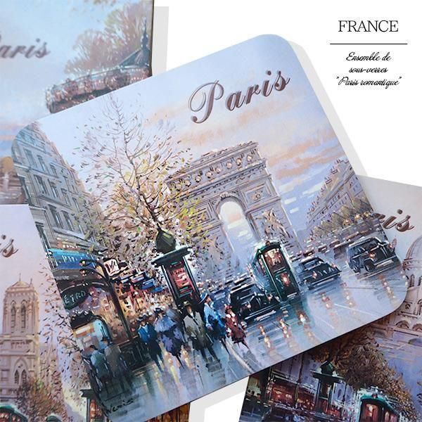 作者不詳 パリの風景 エッフェル塔とノートルダム大聖堂 額付 絵画 インテリア 作者不詳 パリの風景 エッフェル塔とノートルダム大聖堂 額付