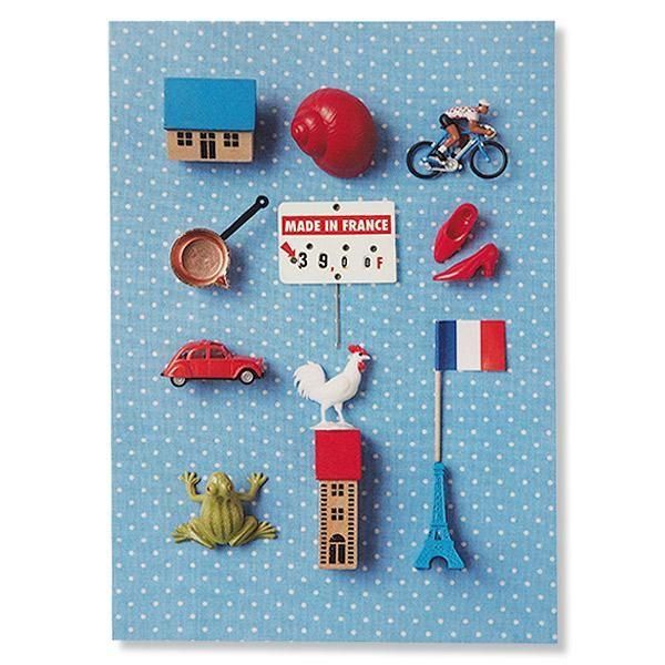 フランス直輸入】 フランスポストカード プティオブジェ（marais tema