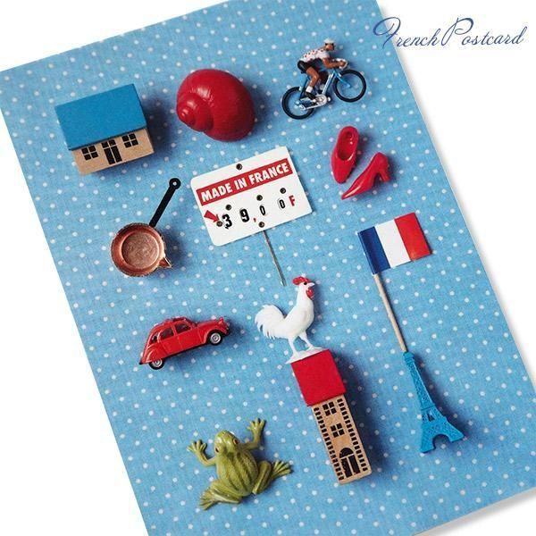 フランス直輸入】 フランスポストカード プティオブジェ（marais tema