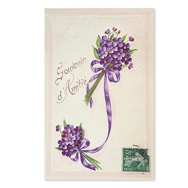 réservé※フランスアンティークパルマスミレの布花※レース・シルク