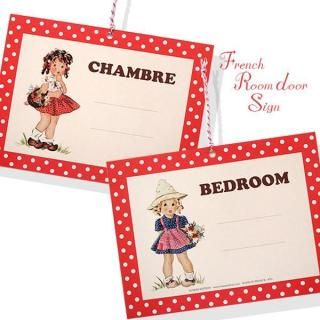ٶѥܡɡɳݤܡ  ڥեۥץ졼ȡʥ٥åɥ롼  λ  CHAMBREBEDROOM  
Plaques de porte 