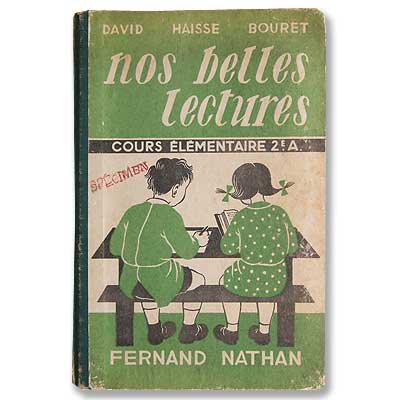 Fernand Nathan ~フェルナン ナタン nos belle lectures （ビンテージ本）