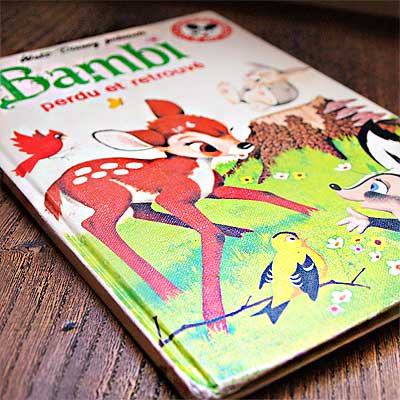 FRANCE Bambi バンビ ウォルト・ディズニープレゼンツ（ビンテージ本