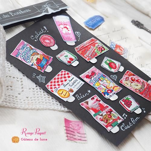 Creators：ハンドメイドステッカー シール Gateau de lune（Rouge Paquet）