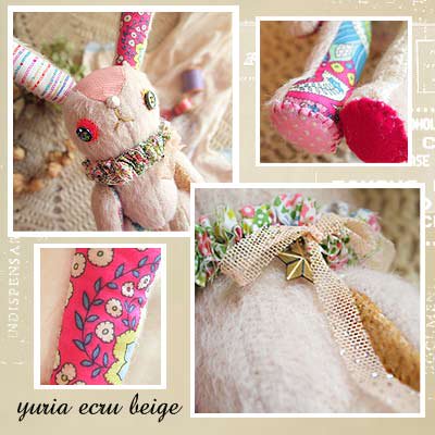 エクリュベージュバニー A 【Ecru-Beige bunny】〜yuria手芸店【画像3】
