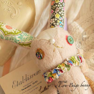 エクリュベージュバニー B （24.5cm）【Ecru-Beige bunny】〜yuria手芸店【画像1】
