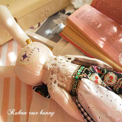 ローズバニー （30.5cm）【rose bunny】〜yuria手芸店【画像4】