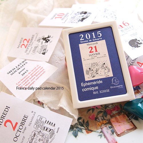 フランス日めくりカレンダー 2015 フランス雑貨 輸入雑貨 Zakka