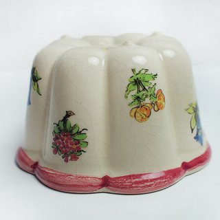 陶器 食器 ドイツ ヴィンテージ ググロフ型 直径１０cm【flower A】