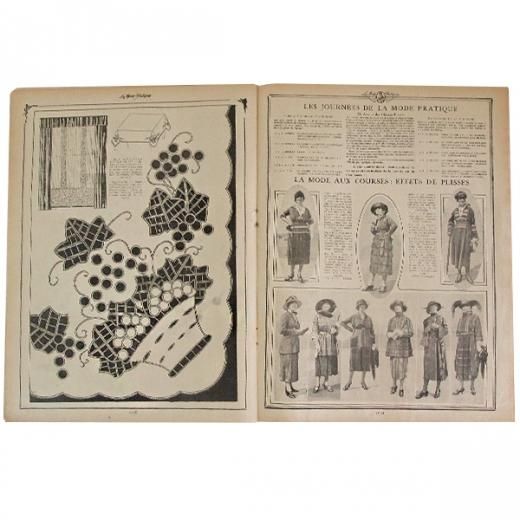 フランス La mode Pratique（アンティーク モード誌/ワンピース