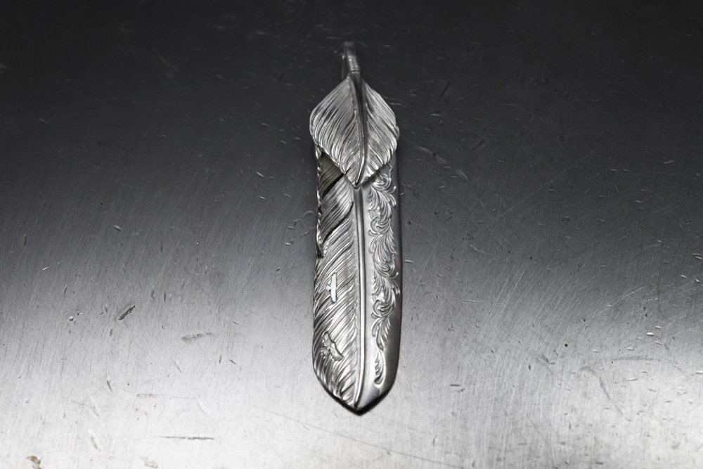 Arabesque Large size feather / heart feather 02
