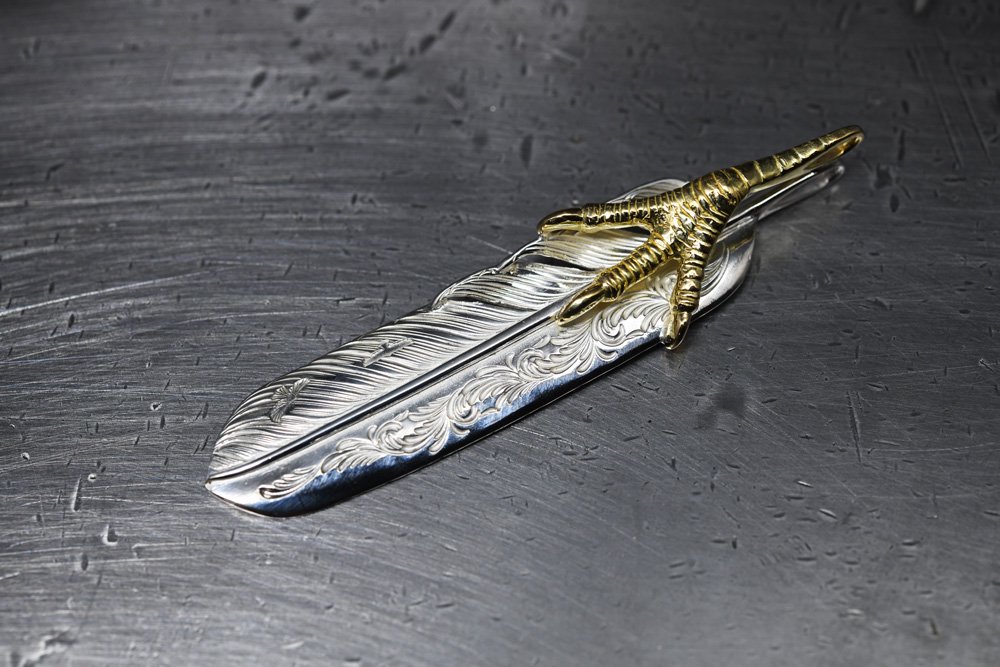 Arabesque Large size feather / K18YG claw 02