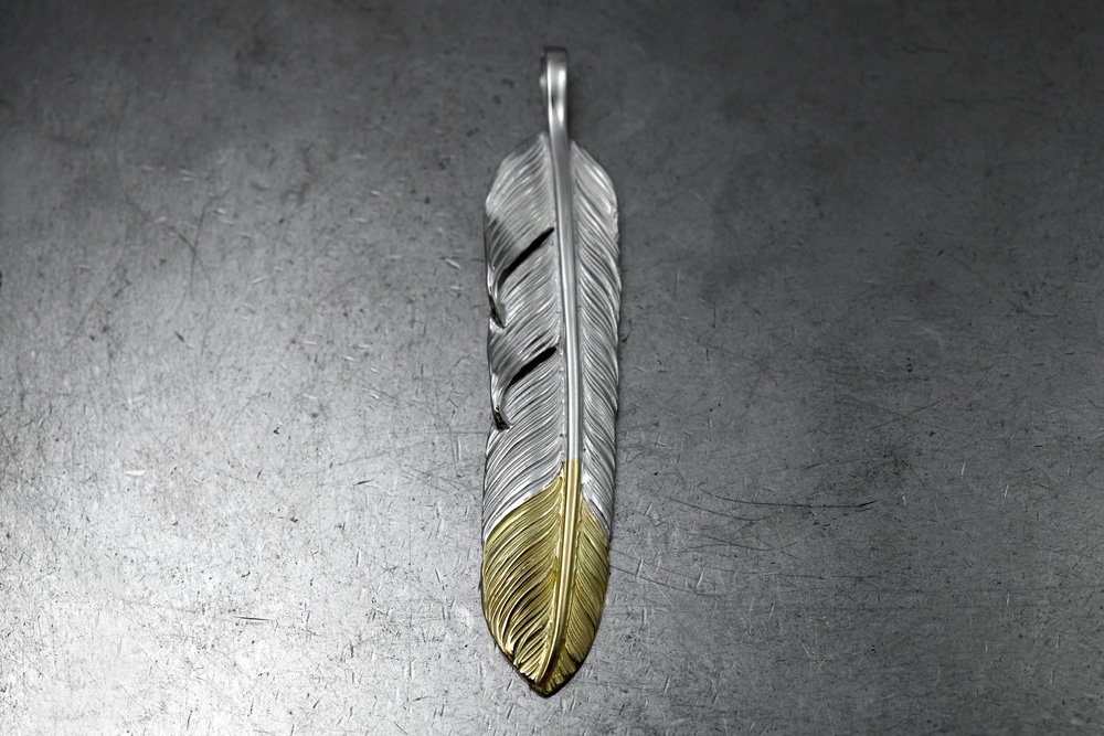 Flight M-size feather top k18 gold  / 02