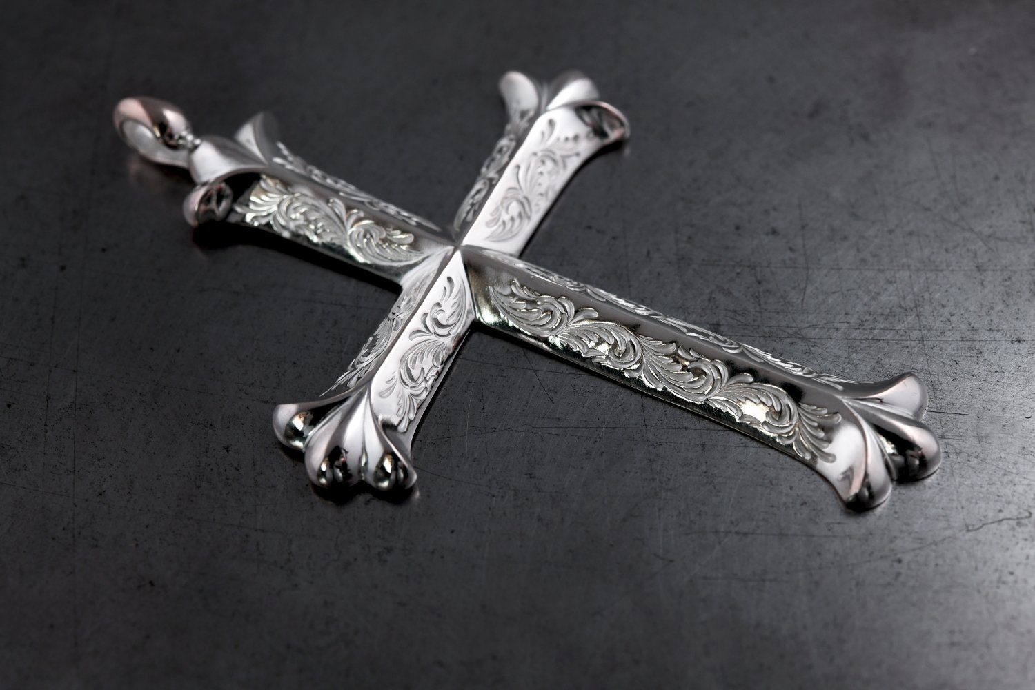 Hand engraved Silver cross
