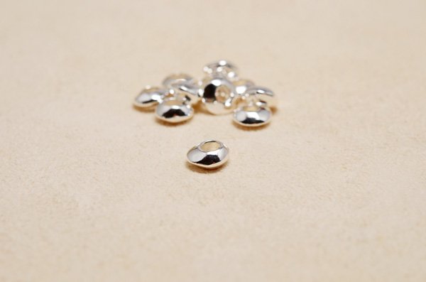 free form silver beads S-size