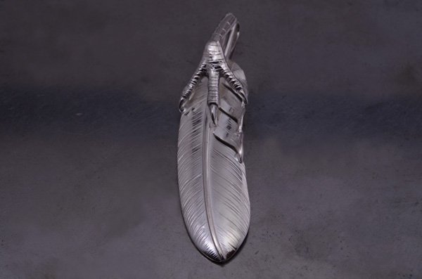 L-size feather top-01/925 silver eagle claw
