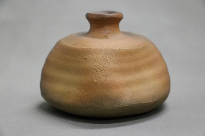 中村六郎】 希少な上級作 緋襷扁壺徳利 工芸品