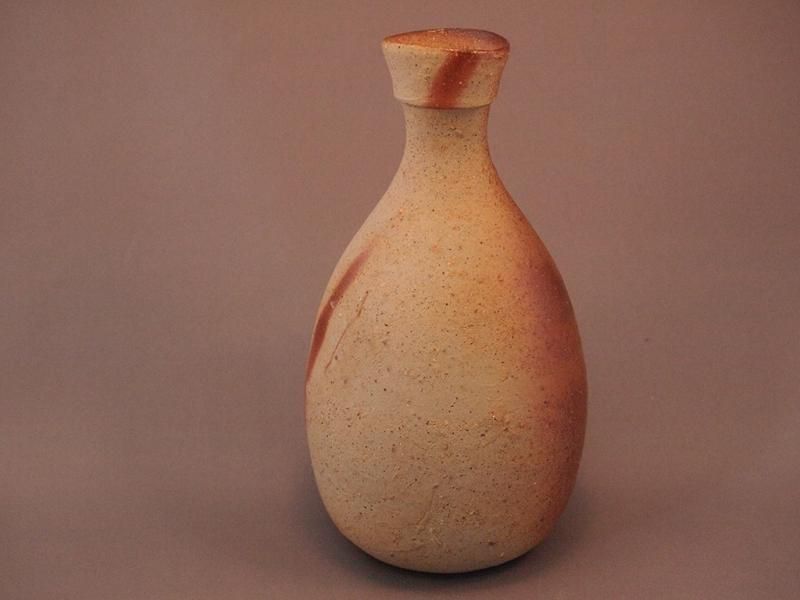 備前焼 人気作家伊勢崎晃一郎作 徳利 個展作品