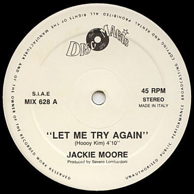 JACKIE MOORE - Let Me Try Again<img class='new_mark_img2' src='https://img.shop-pro.jp/img/new/icons53.gif' style='border:none;display:inline;margin:0px;padding:0px;width:auto;' />