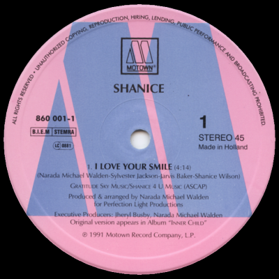 SHANICE - I Love Your Smile - ディスコ&amp;amp;amp