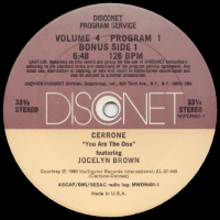 CERRONE featuring JOCELYN BROWN<br>- You Are The One