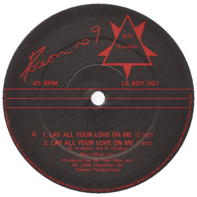 POSION NO 9 - Lay All Your Love On Me - ディスコ&amp;amp 