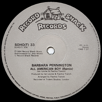 BARBARA PENNINGTON - All American Boy (Remix) - ディスコ&