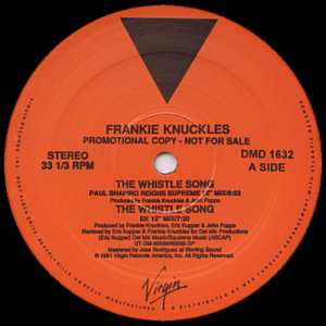 FRANKIE KNUCKLES - The Whistle Song