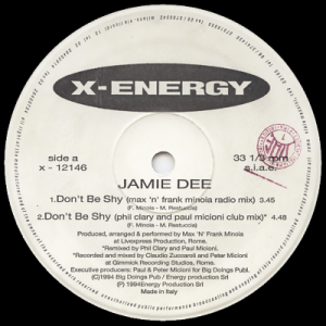 JAMIE DEE - Don't Be Shy
