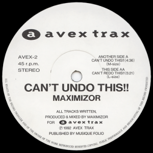 MAXIMIZOR - Can't Undo This!!