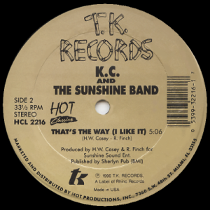 K.C. AND THE SUNSHINE BAND - Get Down Tonight (c/w) That's The Way (I Like It)