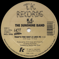 K.C. AND THE SUNSHINE BAND<br>- Get Down Tonight (c/w) That's The Way (I Like It)
