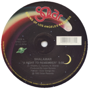 SHALAMAR - A Night To Remember (c/w) Make That Move