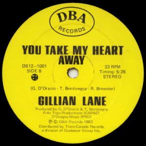 GILLIAN LANE - You Take My Heart Away
