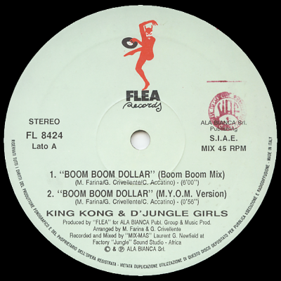 KING KONG & D'JUNGLE GIRLS - Boom Boom Dollar - ディスコ& 