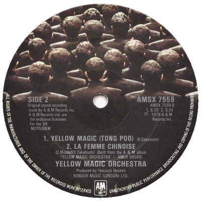 YELLOW MAGIC ORCHESTRA - Behind The Mask (c/w) Yellow Magic (Tong