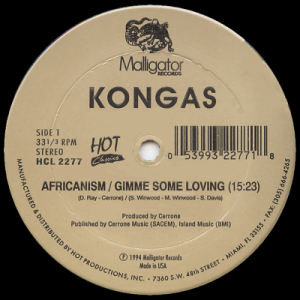 KONGAS - Africanism / Gimme Some Loving (c/w) DON RAY - Garden Of Love