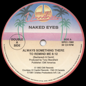 NAKED EYES - Always Something There To Remind Me (c/w) JOCELYN BROWN - I Wish You Would