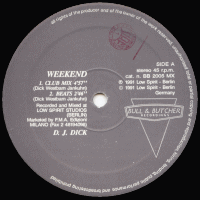 D.J. DICK - Weekend