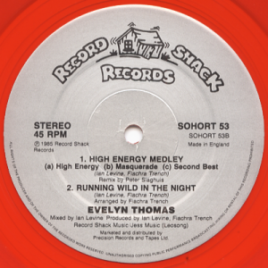 EVELYN THOMAS - High Energy Medley (c/w) Reflections<img class='new_mark_img2' src='https://img.shop-pro.jp/img/new/icons53.gif' style='border:none;display:inline;margin:0px;padding:0px;width:auto;' />