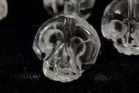 天然水晶手彫り髑髏スカル2体