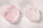 【通し穴・カービング天然石ルース】☆ピンクのフラワー☆モルガナイトカービングルース（ローズ型）詰め合わせセット（5個入り）-69