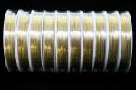 ゴールド色　手芸用 カッパ−ワイヤー（銅線）0.5mm（約８m巻き）