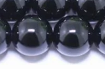 【大きい穴ビーズ】ブラックオニキス丸玉ビーズ16mm(2mm穴)