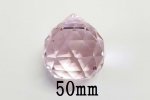 クリスタルガラスミラーボール（ピンク）（50mm）/ネコポス不可