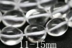激安天然水晶タンブル連（11-15mm）