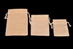 リネン製（麻）ブレスレット袋-2(約124*100mm)（10枚から）
