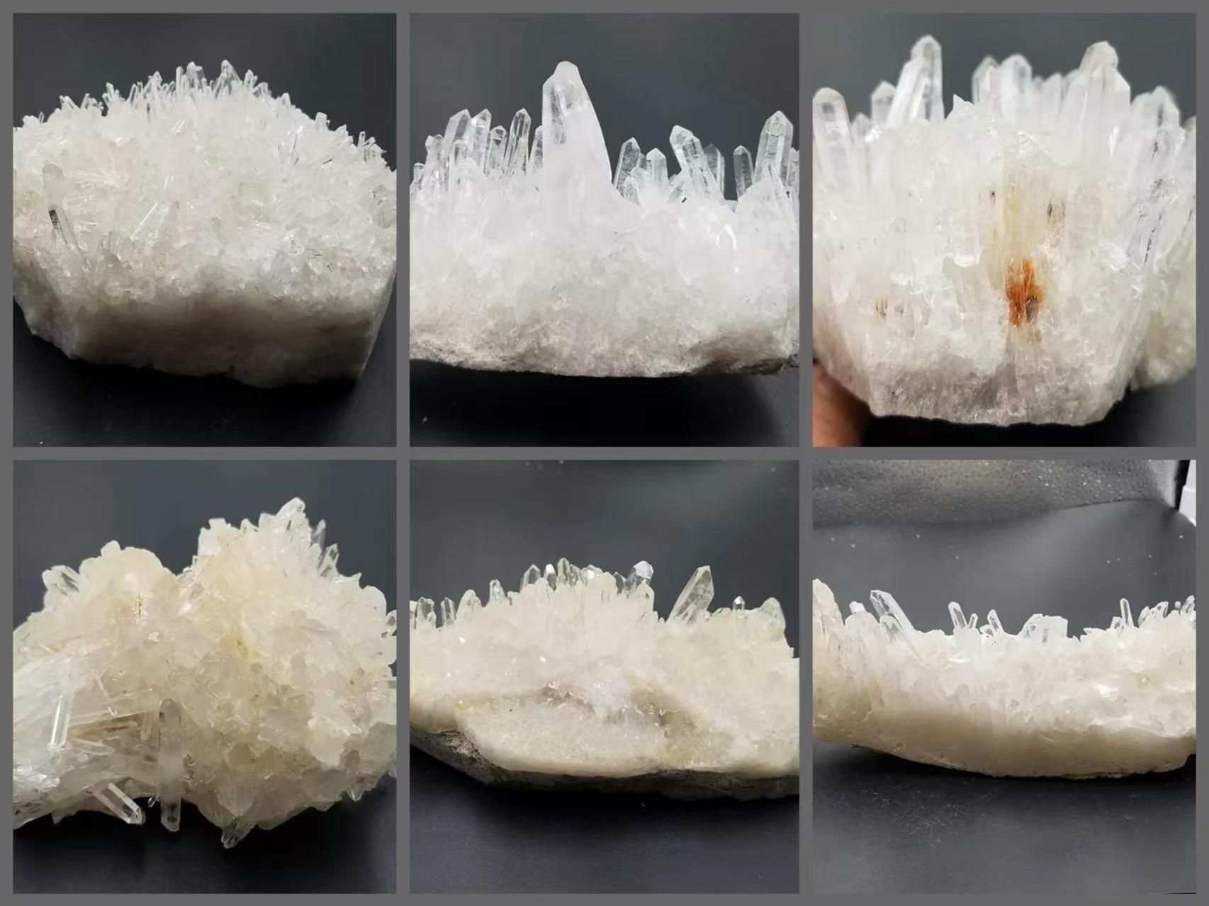 ★希少逸品★広東省産順風満帆型水晶クラスター1点もの